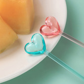 8/12 komada Kreativno dijamantno srce Vilica za voće Dječji užina Torta Desert Hrana Pijuk za voće Čačkalica Bento ručkovi Dekoracija za zabave