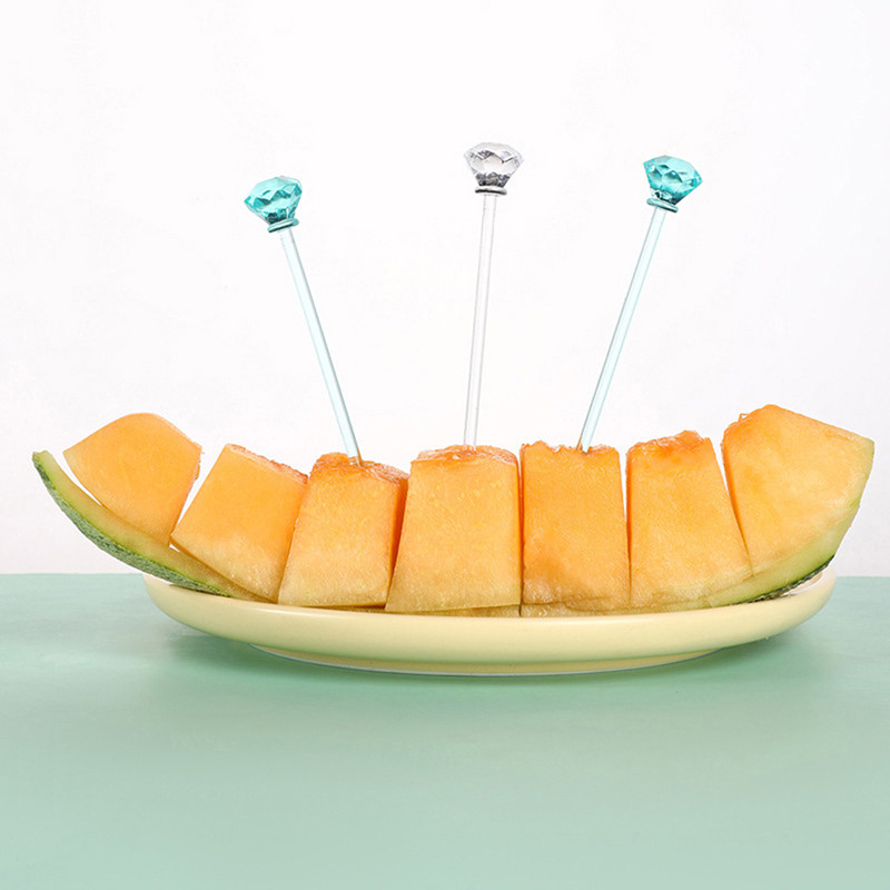 8/12 komada Kreativno dijamantno srce Vilica za voće Dječji užina Torta Desert Hrana Pijuk za voće Čačkalica Bento ručkovi Dekoracija za zabave