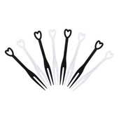 100 kom/vreći Vilica za voće Mini prozirne plastične vilice za jednokratnu upotrebu za zabavu Štapići za roštilj Dizalice Set za ražnjiće Kućno jelo Hrana Torta