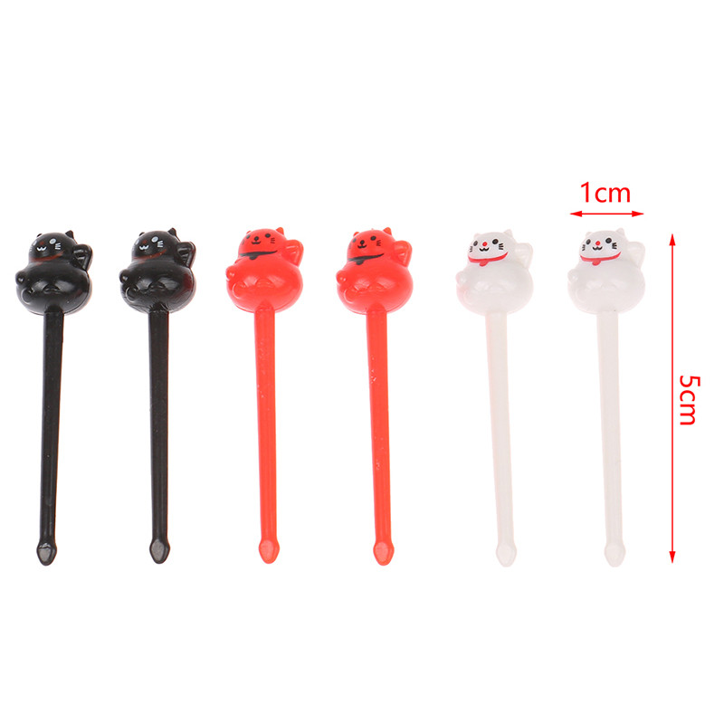 Mini šakutės Gyvūnų maisto rinkiniai vaikams Mielos vaisių šakutės Bento dėžutės dekoras Daugkartinis animacinis filmas vaikams užkandžių pyragas desertas pietums