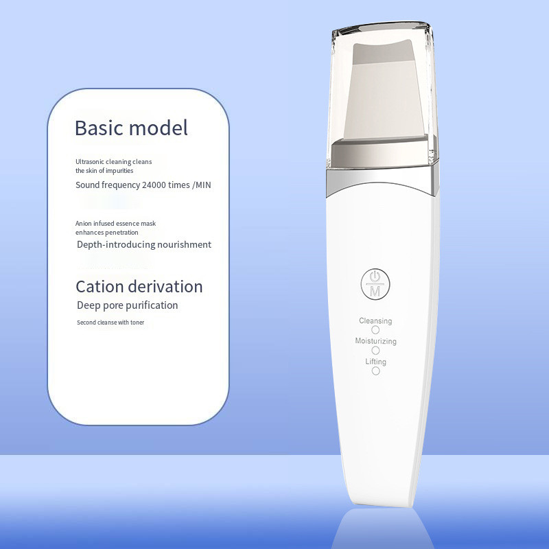 Ultrahangos bőrradír arc spatula mitesszer eltávolító mély arctisztító lift gépi peeling lapátos pórustisztító