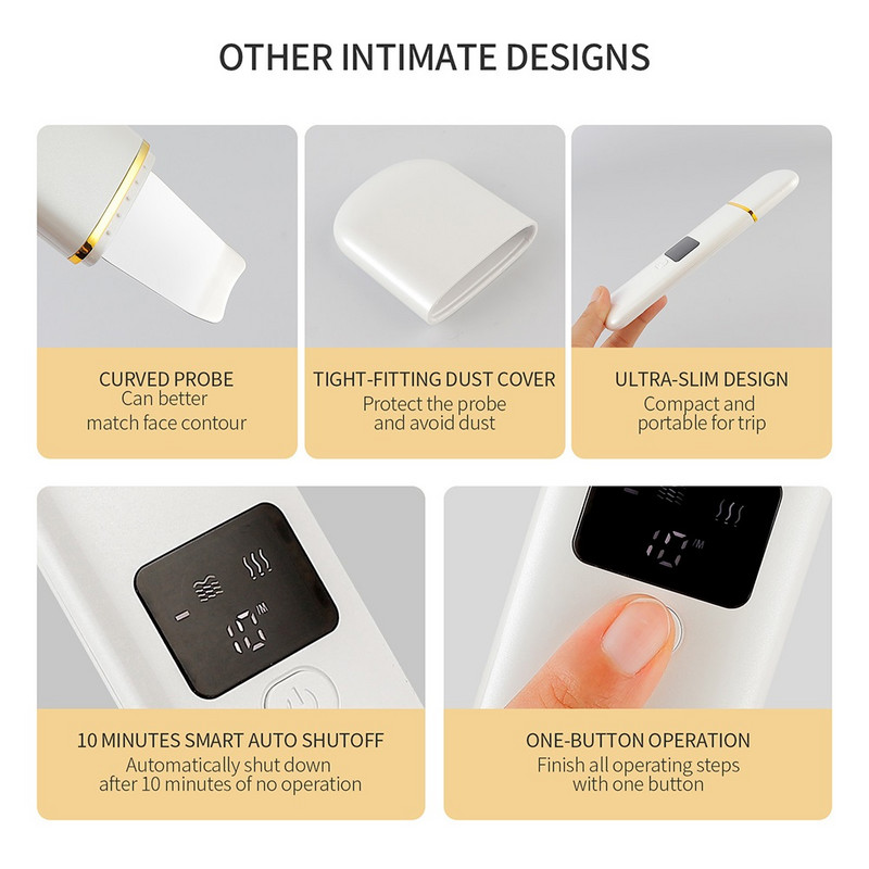 LCD ekraan näonaha koorija Ultraheli ioonpooride sügavkooriv puhastusvahend kooriv määrde mustpeade eemaldaja tõsteseade