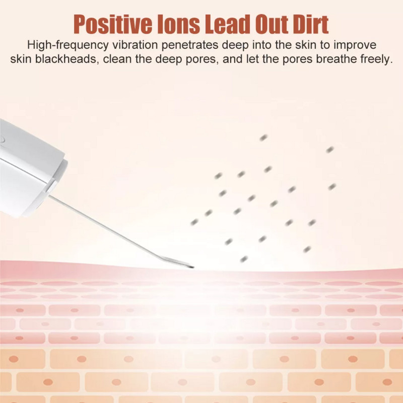 Profesionalus ultragarsinis joninis veido odos šveitiklis elektrinis šveitiklis poroms valantis inkštirų šalinimo įkraunamas grožio prietaisas