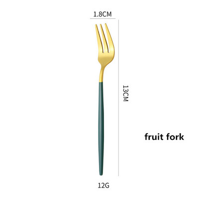 1 kom vilica za kolače od nehrđajućeg čelika vilica za desert šarene čajne žlice za desert i vilica za voće grickalice pribor za jelo pribor za zabavu