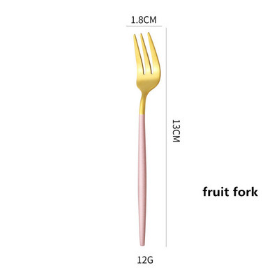 1 kom vilica za kolače od nehrđajućeg čelika vilica za desert šarene čajne žlice za desert i vilica za voće grickalice pribor za jelo pribor za zabavu