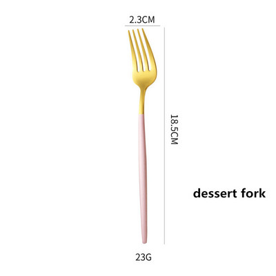1 kom vilica za kolače od nehrđajućeg čelika vilica za desert šarene čajne žlice za desert i vilica za voće grickalice pribor za jelo pribor za zabavu