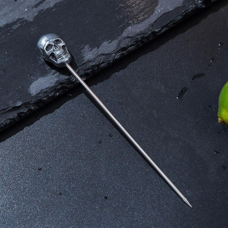 5 tk metallist puuviljakorkid dekoratiivsed kokteilikorkid pealuu kokteilikorkid metallist hambaork