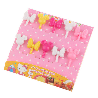 8/10 vnt Vaisių šakutė Mini animacinis filmas vaikams Užkandis Pyragas Desertas Maistas Vaisių krapštukas Dantų krapštukas Bento Pietūs Vakarėlio dekoracija