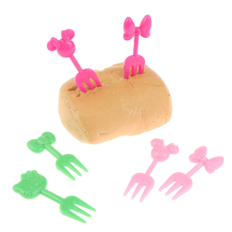 8/10 vnt Vaisių šakutė Mini animacinis filmas vaikams Užkandis Pyragas Desertas Maistas Vaisių krapštukas Dantų krapštukas Bento Pietūs Vakarėlio dekoracija