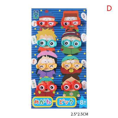 6 tk Loominguline armas puuviljakahvel Loominguline loom armas ükssarvik puuviljakahvli komplekt Lõunasöök puuviljapidu õues pikniku koogi märk