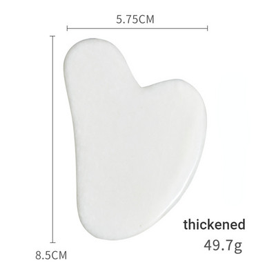 Valge Jade massaažirull topeltpeadega näohooldusrull Jade Youyan Jade looduslikust kivist massaažirull näole Silmade Kaela nahahoolduseks