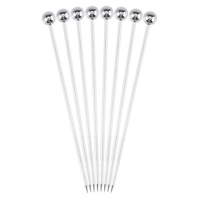 8 vnt nerūdijančio plieno kokteilių rinkiniai Praktiški vaisių rinkiniai Naudingi maišymo pagaliukai vakarėlio reikmenys namų barui