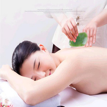 7 τμχ/σετ Μασάζ νεφρίτη για πρόσωπο Σώμα Gua Sha Scraper Beauty Roller Facial Set Natural Gouache Stone Massage Αδυνατιστικό Περιποίηση δέρματος