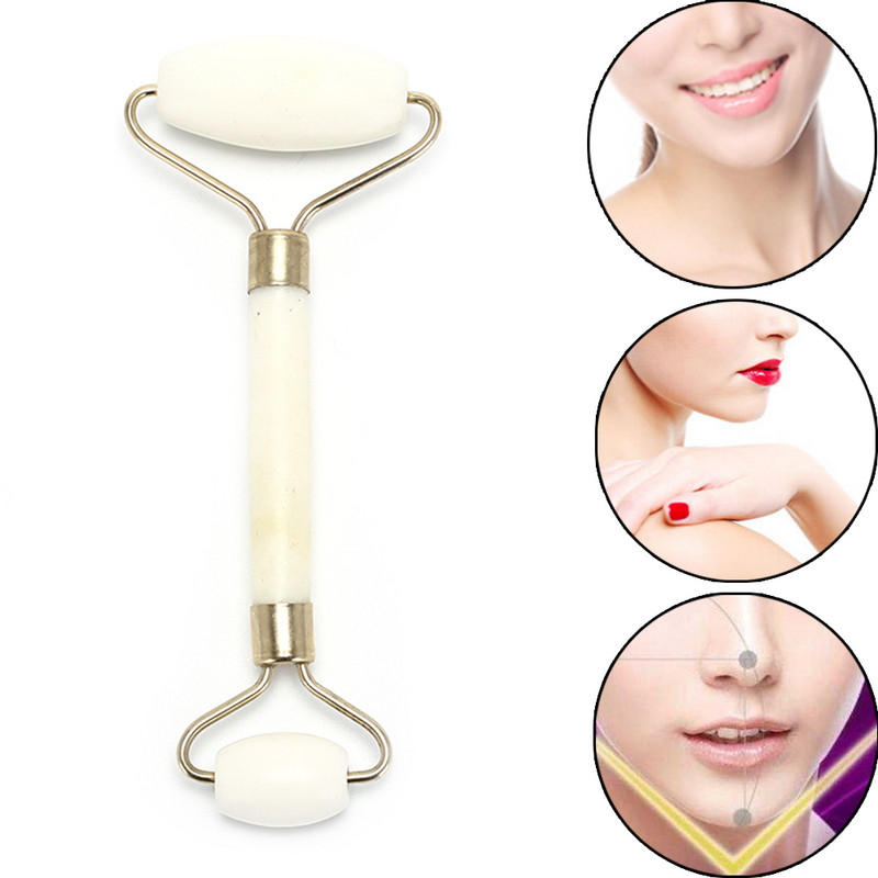 Dropship Face Massager Jade Roller Natural Facial Beauty Massage Tool Jade Roller 1PCS Face Thin Massager Relaxation Tool