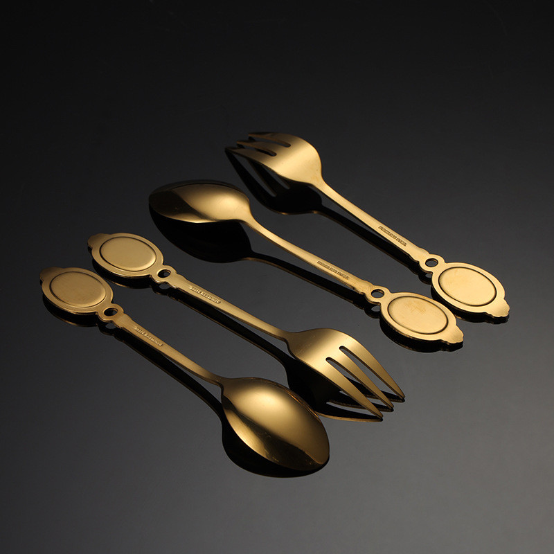 Nerūdijančio plieno šaukštas Šakutė Šaukštas Kavos Arbatos Šaukšteliai Kūrybiniai ledai Įrankiai Stalo reikmenys Virtuvės prietaisai Namų dekoras