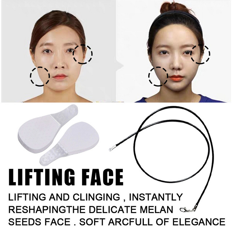 Smakro veido pakeliamoji juosta Veido klijai Nematomi ploni veido lipdukai V formos veido linija raukšlių suglebimas Veidas Veido pakėlimo priemonės Priežiūra