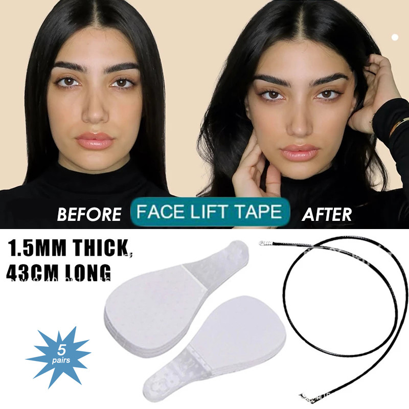Smakro veido pakeliamoji juosta Veido klijai Nematomi ploni veido lipdukai V formos veido linija raukšlių suglebimas Veidas Veido pakėlimo priemonės Priežiūra