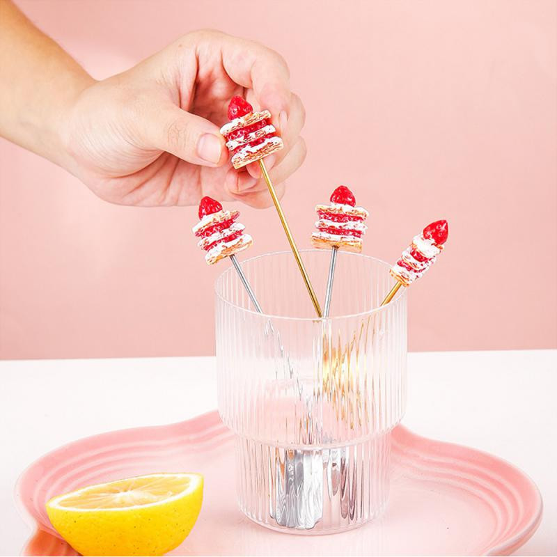 304 Roostevabast terasest puuviljakahvel, kooki labidas Armas söögiriistade komplekt kahvellusikas sööginõude komplekt Bento lõunasöögi tarvikud peokaunistus