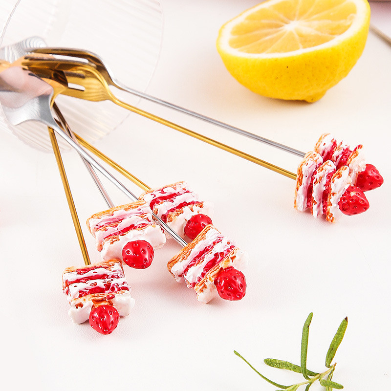 304 Roostevabast terasest puuviljakahvel, kooki labidas Armas söögiriistade komplekt kahvellusikas sööginõude komplekt Bento lõunasöögi tarvikud peokaunistus