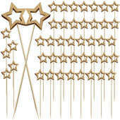100 τεμ. Χριστουγεννιάτικο πιρούνι φρούτων Σουβλάκια από μπαμπού Star Cocktail Picks Κέικ Επιδόρπιο Σαλάτα Ξυλάκια Οδοντογλυφίδες Προμήθειες για πάρτι