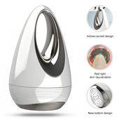 Veido odos priežiūros prietaisas Veido masažuoklis plaktukas Ultragarsinė krioterapija veido vibracija raudonos šviesos jonų grožio priemonė