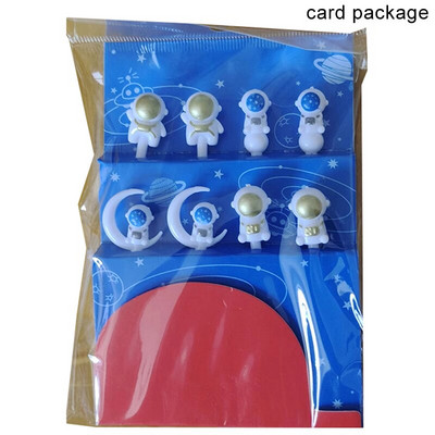 8 buc/lot astronaut furculiță cu fructe, gustări pentru copii, desert, scobitoare Bento, prânz, salată, accesorii, alegeri pentru tort, decorare pentru petreceri
