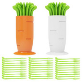 30 komada Vilica za voće Izdržljiva torta u crtanom obliku, desert, hrana, čačkalica protiv klizanja, 2 zuba, užina, predjelo, izbor voća za kuhinju