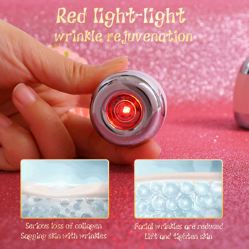 Νέο Face Skin Lift Infrared Photon Rejuvenating Beauty Instrument EMS Vibration Massager Αντιρυτιδικό ION Essence Importer
