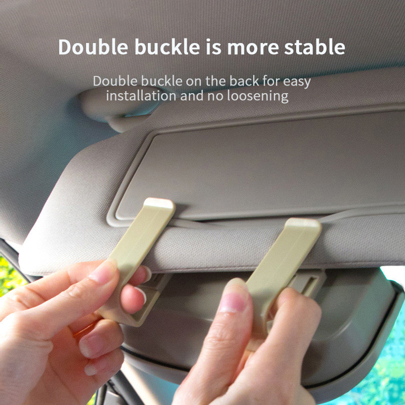 Autoprillide ümbris Klamber Päikeseprillide hoiukarp ABS materjal Auto sisustus Aksessuaarid Prillide hoidik Auto päikeseprillide hoidik