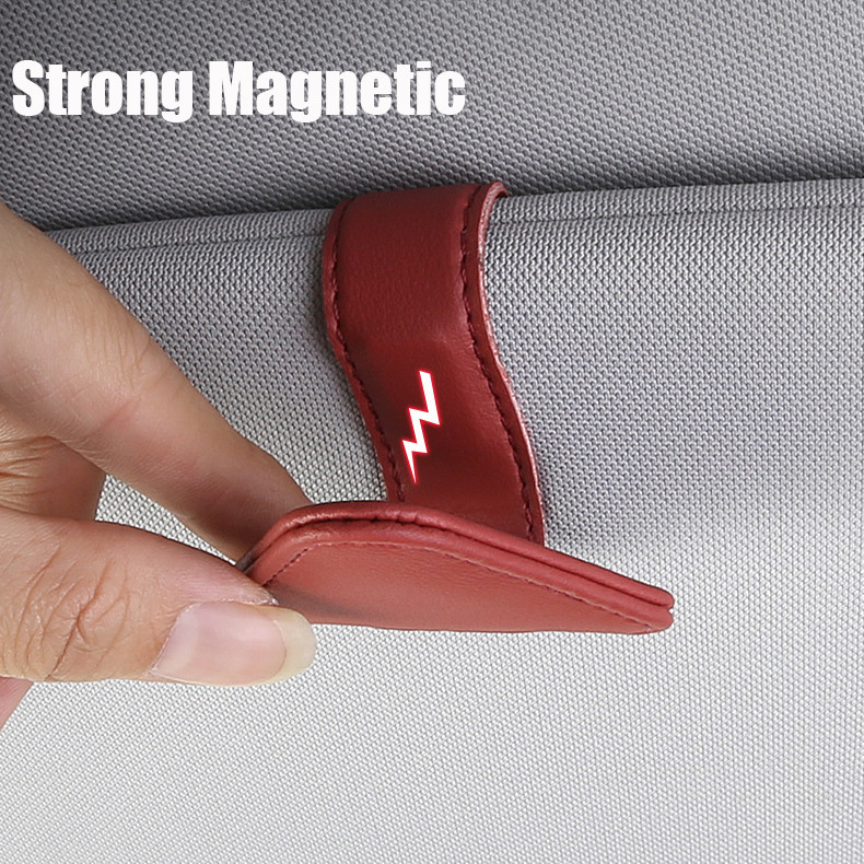 Univerzális napellenző csíptetős napszemüvegtartó autós szemüvegtartó Microsoft bőr szemüvegtartó akasztó jegycsipesz szemüvegtartó