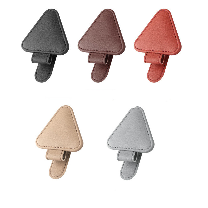 Univerzális napellenző csíptetős napszemüvegtartó autós szemüvegtartó Microsoft bőr szemüvegtartó akasztó jegycsipesz szemüvegtartó