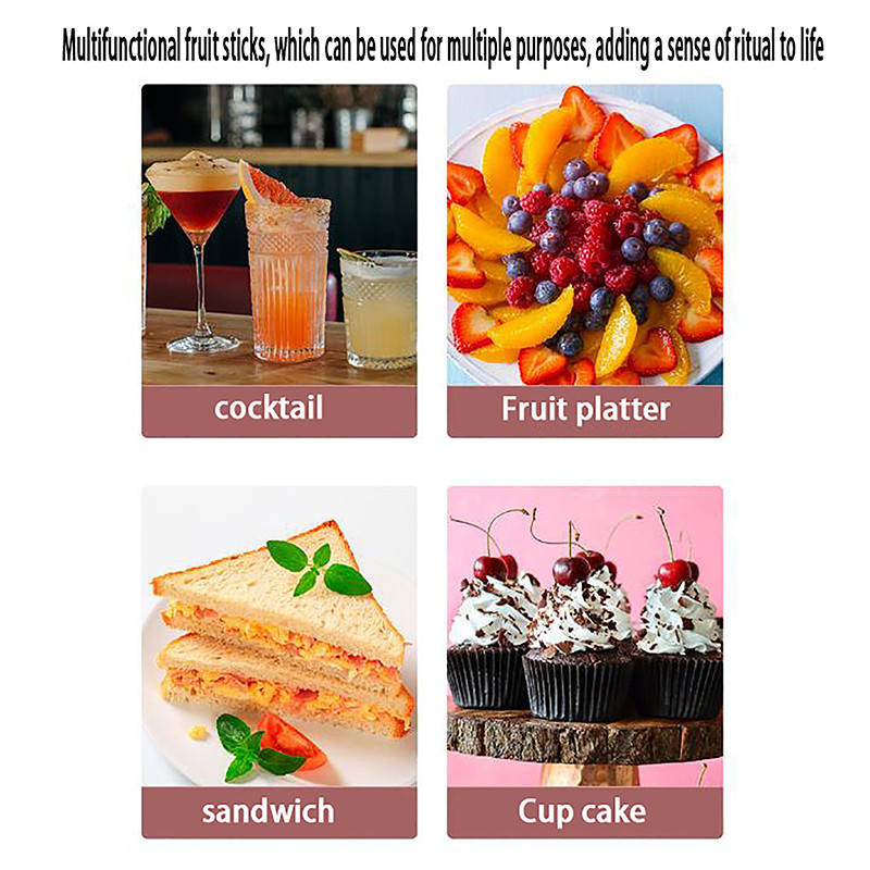 10 vnt Animacinių filmų vaikams vaisių šakutė dervos pyragas vaisių dantų krapštukas Bento pietūs Desertas Priedai Vakarėlio dekoras Spalvinga salotų šakutė