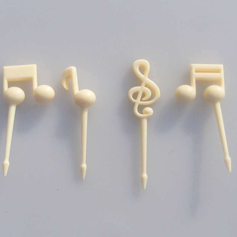 Pakuotėje 16 ABS plastikinių vaisių braškių kirtikliai daržovių šakutės Spalva atsitiktinė