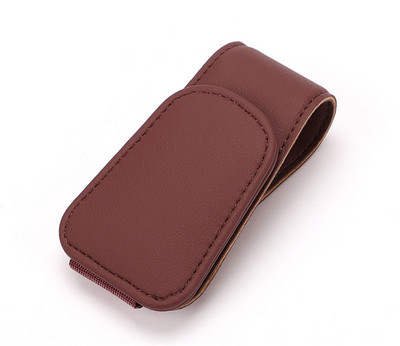 Auto Päikesesirmid Prillid Karp Päikeseprillid Klambrikaart Piletihoidik Statiiv Kinnitus Pliiatsiümbris Nahast Prillid Autotarvikud