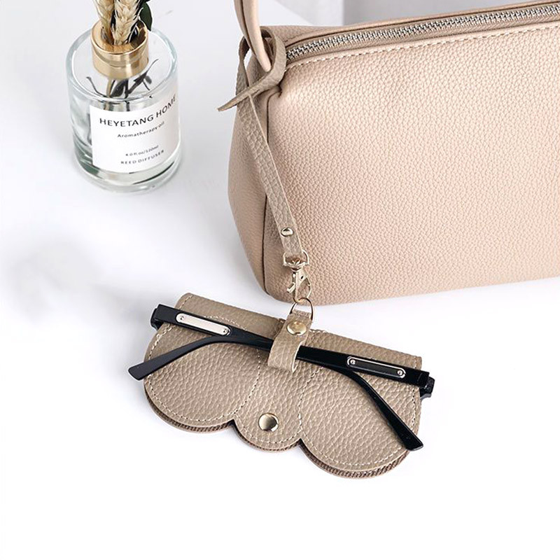 2023. aasta üliõhukesed populaarsed prillide ümbrised Lihtsad, klõpsatavad prillid, PU-nahast prillikottid, kaasaskantavad päikeseprillide hoiukarbid