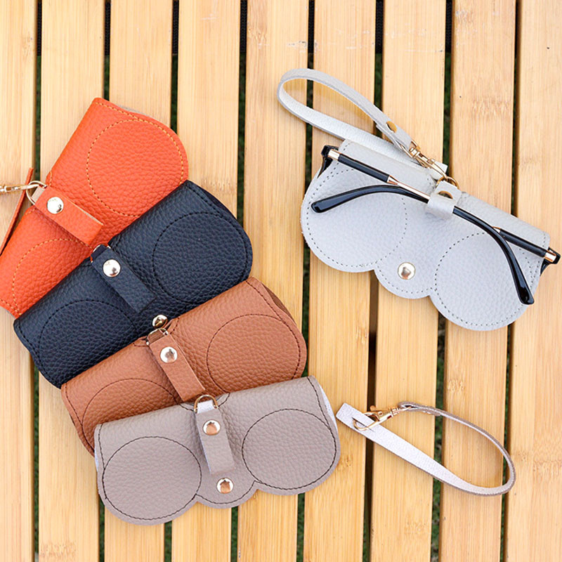 2023. aasta üliõhukesed populaarsed prillide ümbrised Lihtsad, klõpsatavad prillid, PU-nahast prillikottid, kaasaskantavad päikeseprillide hoiukarbid