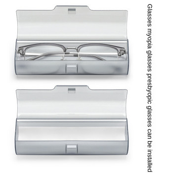 Κουτί γυαλιών Παγωμένο πλαστικό διάφανο κουτί γυαλιών ανάγνωσης κουτί γυαλιών υψηλής ποιότητας υλικό