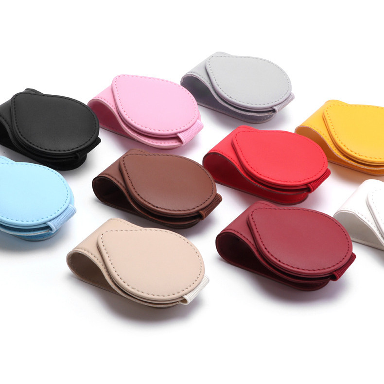 Δερμάτινο κλιπ γυαλιών ηλίου Sun Visor Car Εσωτερικό Κάρτα εισιτηρίου Συνδετήρας Φορητό κλιπ θήκης γυαλιών ηλίου Αξεσουάρ αυτοκινήτου εσωτερικού χώρου