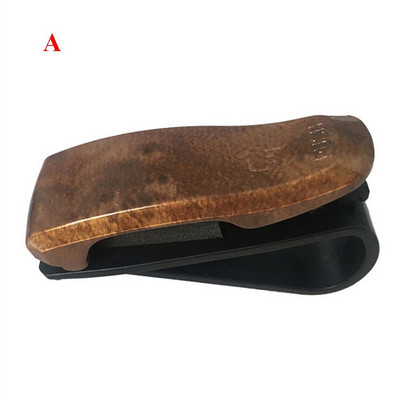 Drvena zrnasta kopča za naočale na automobilu Prijenosni pričvršćivač Datoteka za bankovnu karticu Račun za razglednicu Držač za sunčane naočale