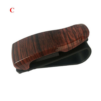 Drvena zrnasta kopča za naočale na automobilu Prijenosni pričvršćivač Datoteka za bankovnu karticu Račun za razglednicu Držač za sunčane naočale