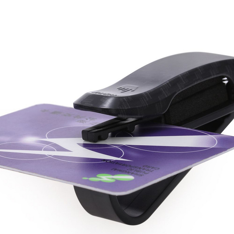 Drvena zrnasta kopča za naočale na automobilu Prijenosni pričvršćivač Datoteka za bankovnu karticu Račun za razglednicu Držač za sunčane naočale