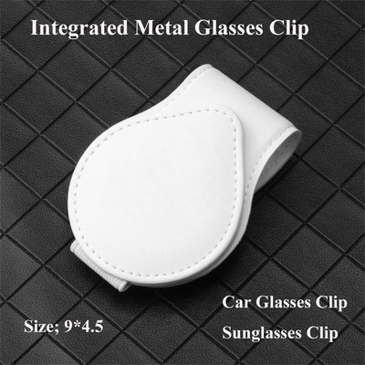 1/2 tk autoprillide klamber, multifunktsionaalne integreeritud vastupidav PU-st kaasaskantav päikeseprill, dokumendi piletihoidja klamber auto interjööri tarvik