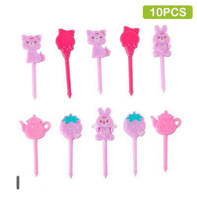 Slatka mini životinjska farma Crtić Izbor hrane Djeca Užina Torta Desert Hrana Voće Vilice Ručak Bento Dodaci Dekoracija za zabavu