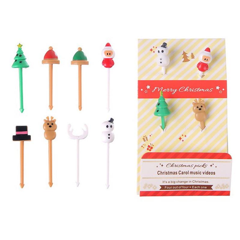 Slatka mini životinjska farma Crtić Izbor hrane Djeca Užina Torta Desert Hrana Voće Vilice Ručak Bento Dodaci Dekoracija za zabavu