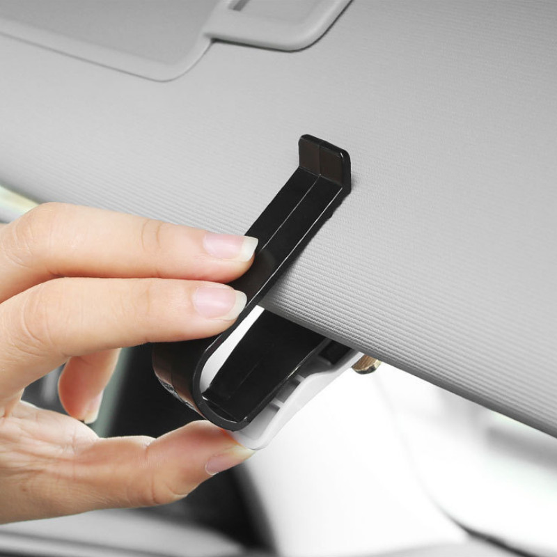 Autoprillide ümbris Auto päikesesirmi prillide hoidja Päikeseprillid Klippkaardi piletihoidja Kaasaskantav ABS-prillide hoidja päikeseprillide hoidja