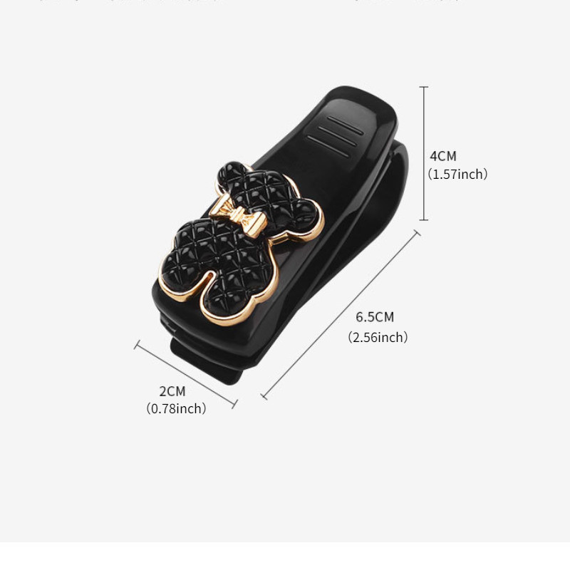 Autoprillide ümbris Auto päikesesirmi prillide hoidja Päikeseprillid Klippkaardi piletihoidja Kaasaskantav ABS-prillide hoidja päikeseprillide hoidja