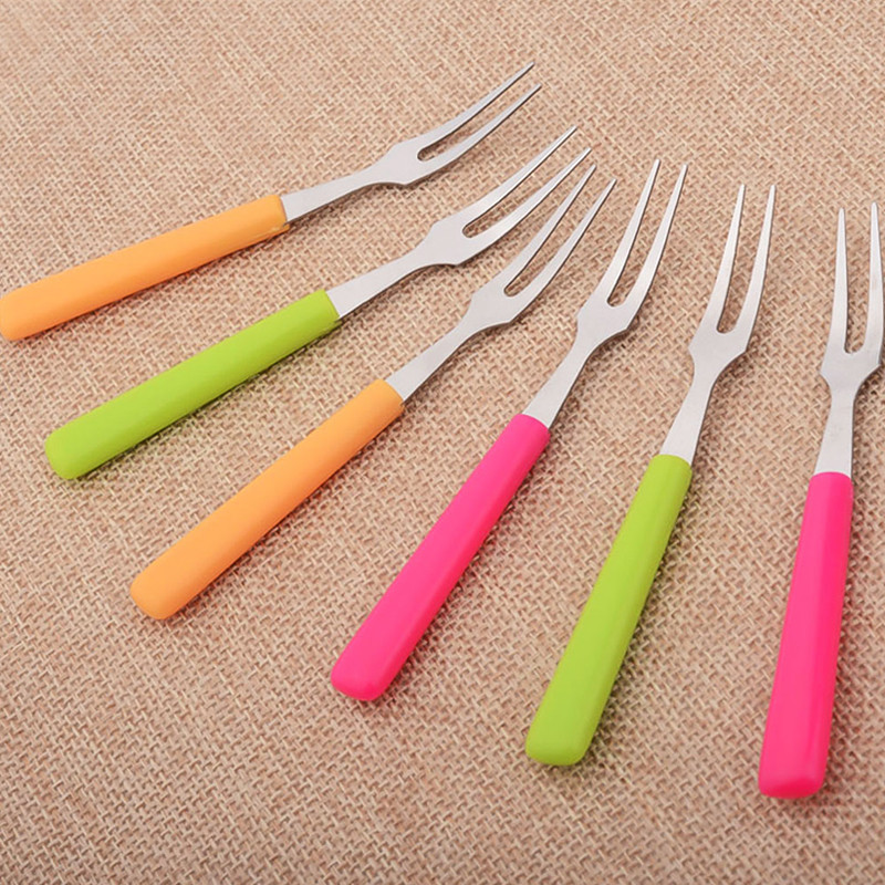 6 bucăți drăguț cu formă de prințesă furculițe din oțel inoxidabil pentru fructe pentru copii set de furculițe pentru desert cu suport de depozitare furculiță de degustare pentru petreceri tacâmuri