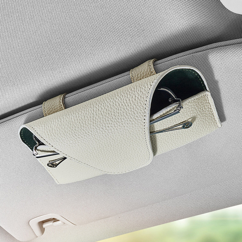 Autoprillide ümbris Auto päikesesirmi prillide hoidja Päikeseprillid Klippkaardi piletihoidja Mitmeotstarbeline autotarvikute panipaik