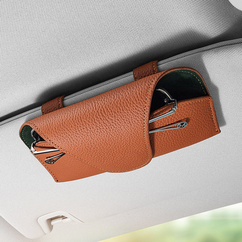 Autoprillide ümbris Auto päikesesirmi prillide hoidja Päikeseprillid Klippkaardi piletihoidja Mitmeotstarbeline autotarvikute panipaik