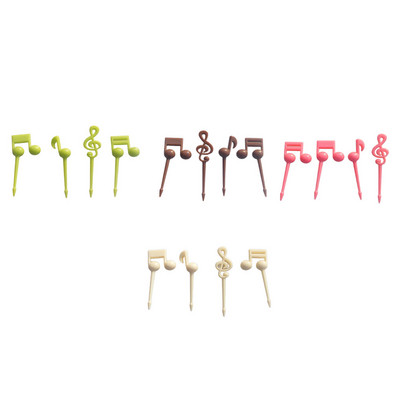 Pakis 16 puuvilja-maasikakorki Pulmapidu Telkimine Kaasaskantav taimne magustoit suupiste kahvlid Köök Värv Juhuslik